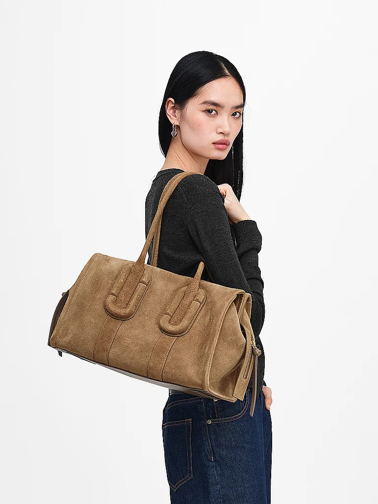 MARC JACOBS Sac en cuir - Shopper BABE CITY camel